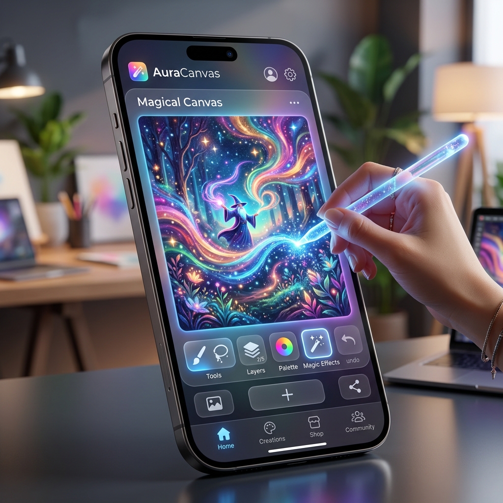 Wish Wand App Mockup